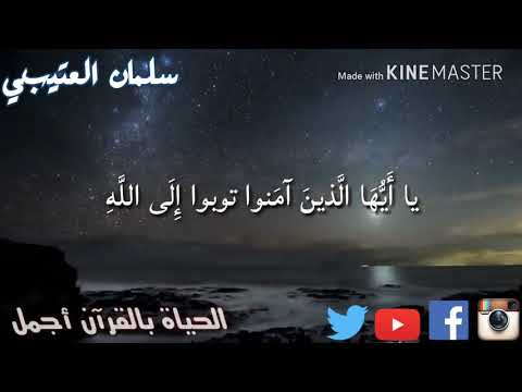 يا أيها الذين آمنوا توبوا الى الله الشيخ سلمان العتيبي