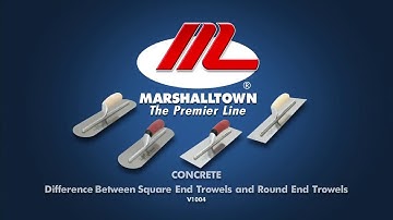 Marshalltown Square End Trowels and Round End Trowels