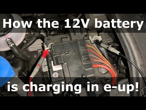 How the 12V battery is charging in VW e-up!