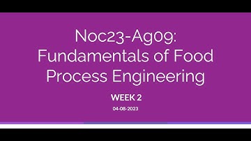 Fundamentals of Food Process Engineering 2023 Week 2 Problem Solving Session