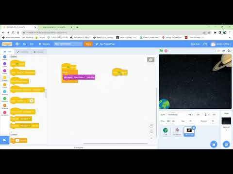 How to make an Animation on Scratch| The Space Animation| Tutorial