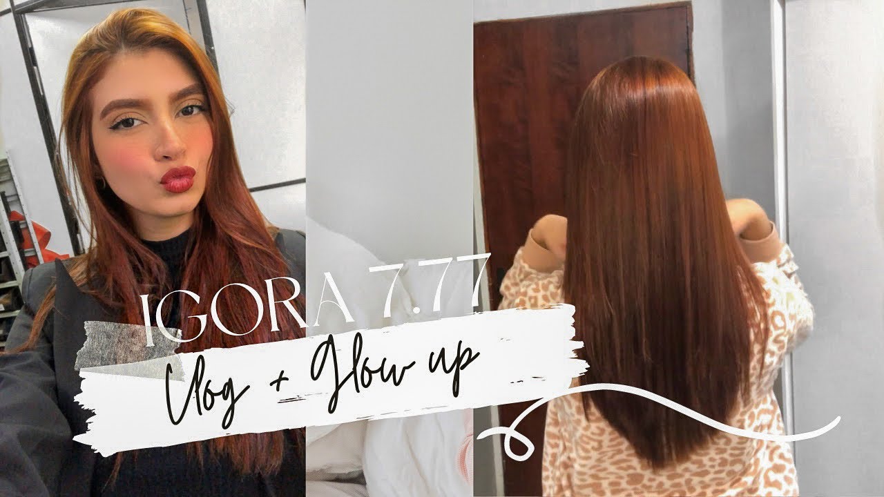 COMO PINTAR O CABELO DE RUIVO SOZINHA  Igora 7.77 🦊 + Glow up ✨ 