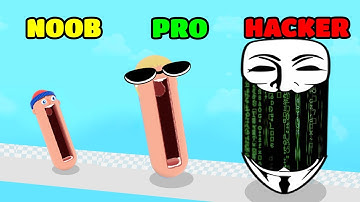 Hopping Heads: Scream & Shout Gameplay - NOOB vs PRO vs HACKER (iOS/Android)