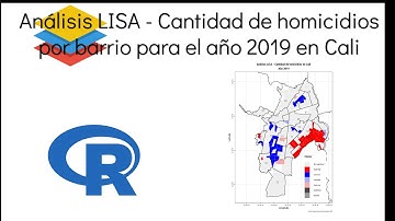 Análisis de autocorrelación espacial LISA para análisis de homicidi0s - Tutorial SIG con R