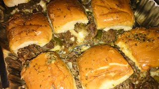 Philly Cheesesteak Sliders With Garlic Butter Buns | Quick \& Easy Recipe