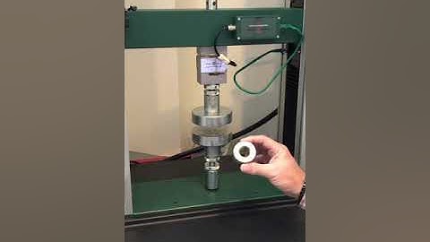 Proof Load Compression Test - Tinius Olsen ST Machine
