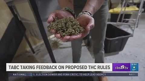 TABC taking feedback on proposed THC rules