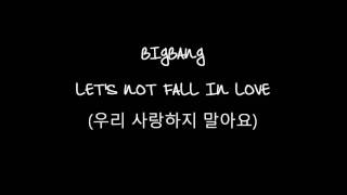 BIGBANG – Let's not fall in love (acoustic cover)