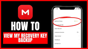 How to view my recovery key backup on Mega
