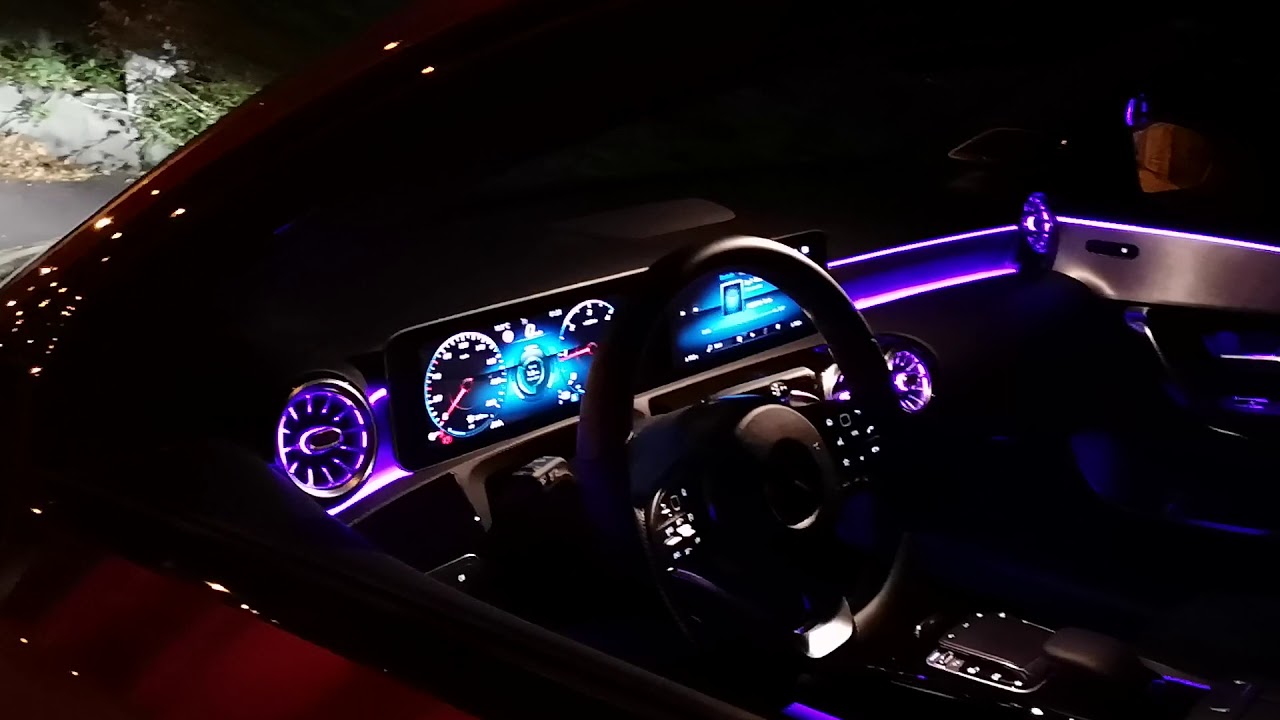 Mercedes Benz A Class 2018 Night Ambient Lighting Youtube