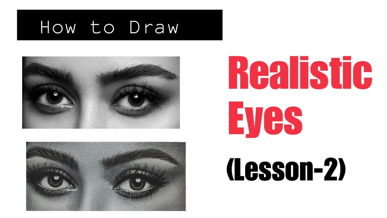 How to Draw Realistic Eyes Step by Step [LESSON-2] - YouTube