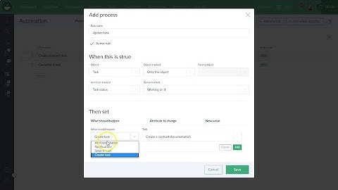 How to create an automatic process / workflow