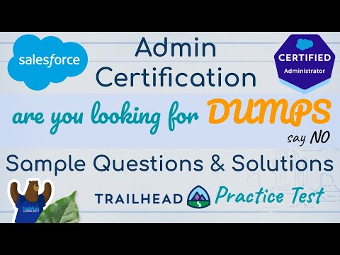 Salesforce Admin Certification - Trailhead Practice Test Solution - No Dumps - Strategy to Solve