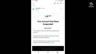 My Deviantart Account Has Gotten Suspended.