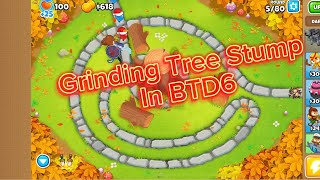 Grinding Tree Stump Map In BTD6