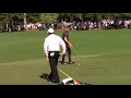 2018 masters practice  tiger  phil vs couples  pieters on 14th