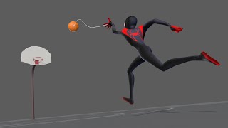 Miles Morales Ballin' - Spiderverse Style Animation (w/animation procces)
