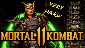MK11 *SHAO KAHN* VERY HARD KLASSIC TOWER GAMEPLAY!! (NO MATCHES LOST)