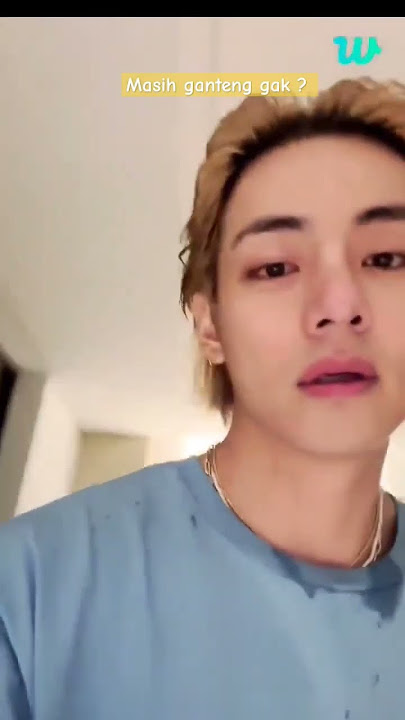 Taehyung pulang kerja ganti baju saat live weverse #bts #taehyung