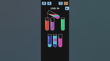 Water Color Sort Level 115 Walkthrough Solution iOS/Android