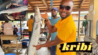 Kribi, Cameroon - We Grilled and Ate the BIGGEST FISH in Kribi | Best Place For Seafood in Kribi.