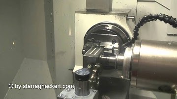 Turbine blade machining on Starrag 5 axis machiningcenter LX 051