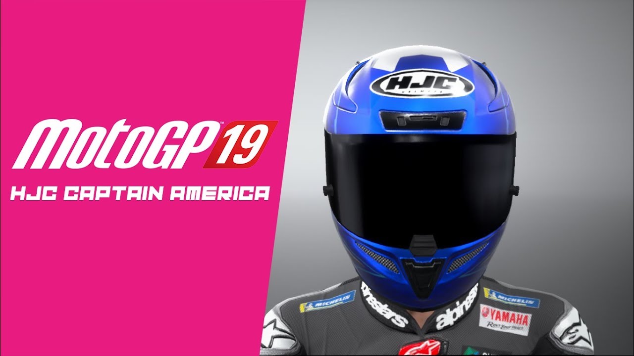 MotoGP 19 - HJC RPHA 11 Captain America (Helmet Customization) - YouTube