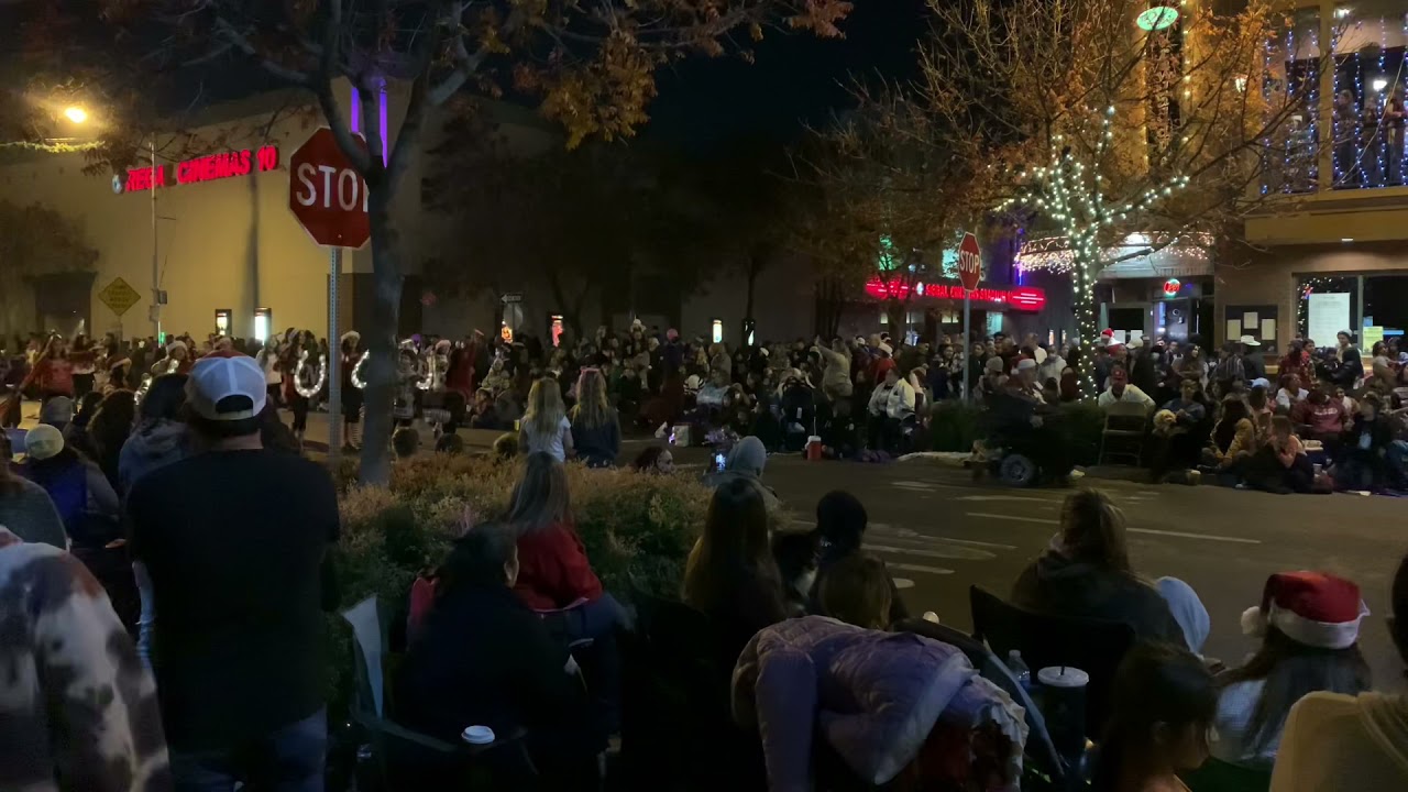Visalia Candy Cane Lane Parade 2021 Pioneer Middle School Marching