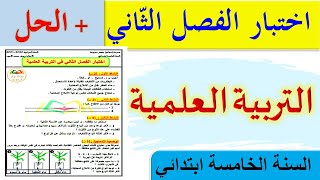 حل اختبار الفصل الثاني في التربية العلمية للسنة الخامسة ابتدائي الجيل الثاني 2021