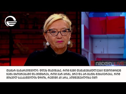 ჟურნალისტი თამარ ცაგარეიშვილი გადაცემაში „იმედი LIVE“