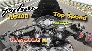 Pulsar RS200 Top Speed Test - Shocking Result! 😳
