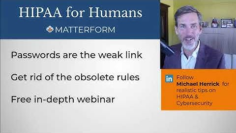 HIPAA Password policies