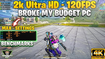 Tested PUBG Mobile on Max Settings (2K ULTRA HD + 120 FPS) With i7-4th Gen + RX 460 4GB Gameloop