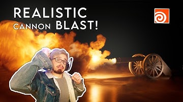 This is how REALISTIC cannon Blasts are made in Houdini!