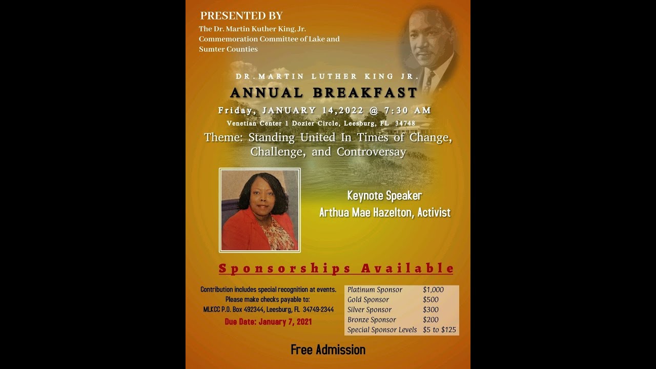 Annual breakfast celebrates legacy of Martin Luther King Jr.