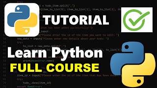 Python Full Course  and Projects for Beginners [Tutorial]
