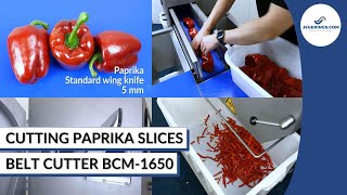 Machine Cutting Bell Pepper | Industrial Vegetable Cutter BCM-1650