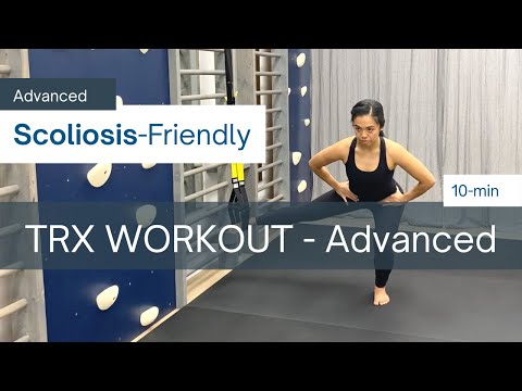 10-Min Scoliosis-Friendly TRX/SUSPENSION TRAINER Workout (ADVANCED)