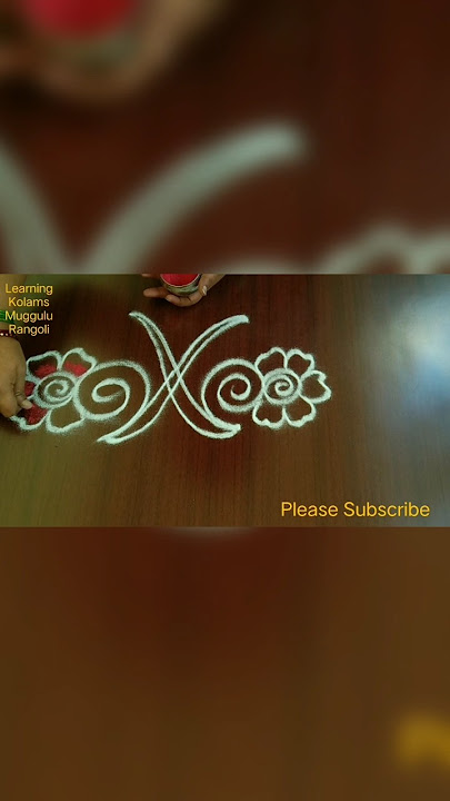 Please Subscribe #kolam #muggulu #rangoli #kolangal #learningmuggulu #dailykolam #easyrangoli