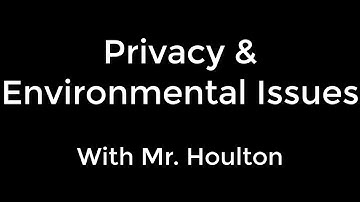 1.6.1 Privacy and Environmental Issues - Revise GCSE Computer Science