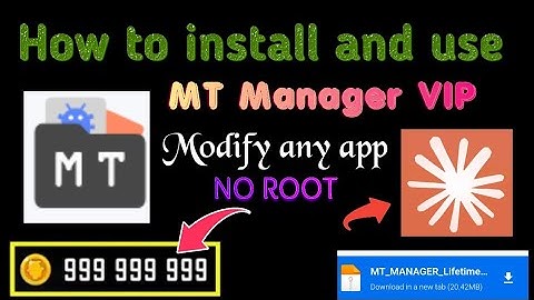 How to install and use MT Manager VIP for APK Modding | No root✅