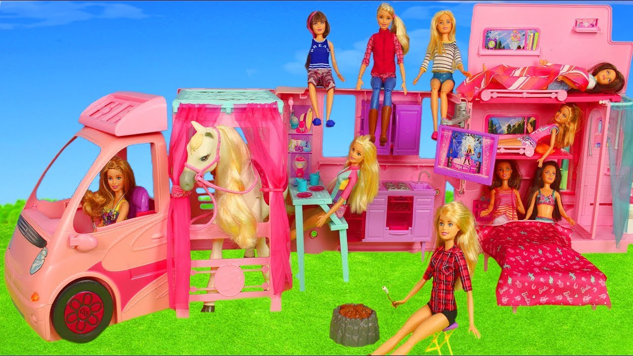 barbie camper van videos