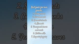 Best and easily available foods for hair growth #hairgrowth#hair #fitness #ayurveda #longhair#best