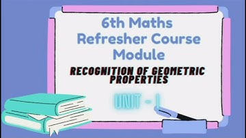 6th Maths Refresher Course Module | Unit - 1 | English Medium |