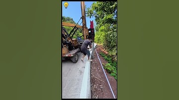 Highway Guardrail Installation | Step-by-Step Process Explained