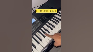 E Major Scale - Learn Major Scales Part 3 | Keyboard Shorts | Music Tutorial Shorts #shorts