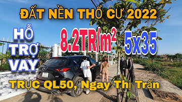 [đã bán] ĐẤT THỔ CƯ TRỤC QL50 XÃ TÂN LÂN | Đất Nền Cần Đước | Đất Quốc Lộ 50