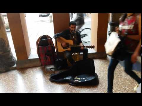 FABIO CURTO 'busker' I came across in Bologna, Italy 480p