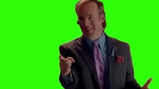 Saul Goodman saying "Better call Saul" Green screen