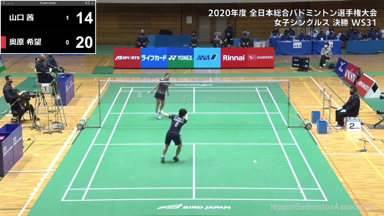 Digest 全日本総合 Ws決勝 山口茜 再春館製薬所 Vs 奥原希望 太陽ホールディングス Youtube